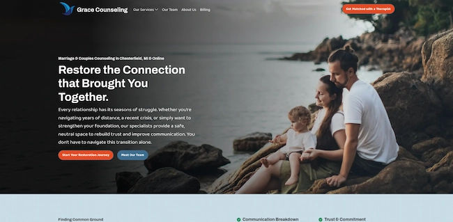 Marriage Counseling Website Preview